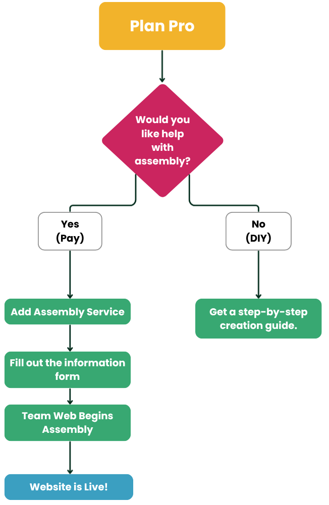 Journey Flowchart - Pro Plan